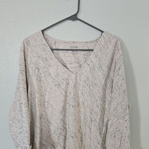 Pure Jill | Gray Space Dyed Cotton Tunic Size XL